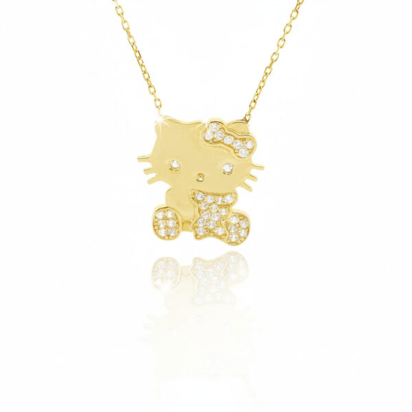 Necklace 14kt Yellow Gold 'hello Kitty'