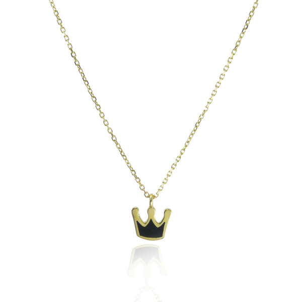 Κολιέ κορώνα από Κίτρινο Χρυσό Κ14
